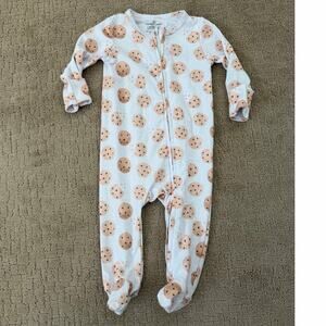 Caden Lane Cookie Zip Front Footie 3-6 Months